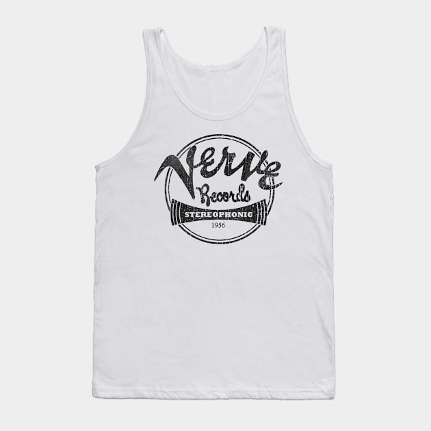 Verve Records - Black Tank Top by Unfluid
